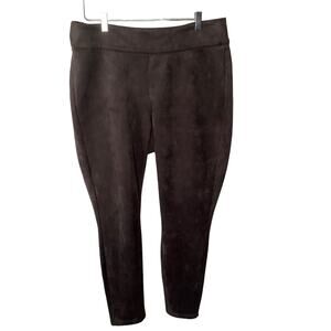 LANE BRYANT Brown Faux Suede Pull on Pants Size 18/20